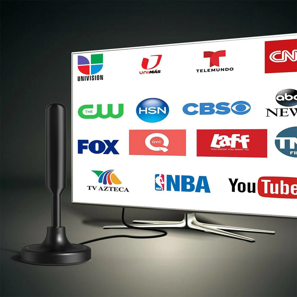 Digital TV Antenna 300 Mile Range Magnetic Mount