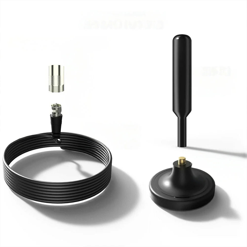 Digital TV Antenna 300 Mile Range Magnetic Mount