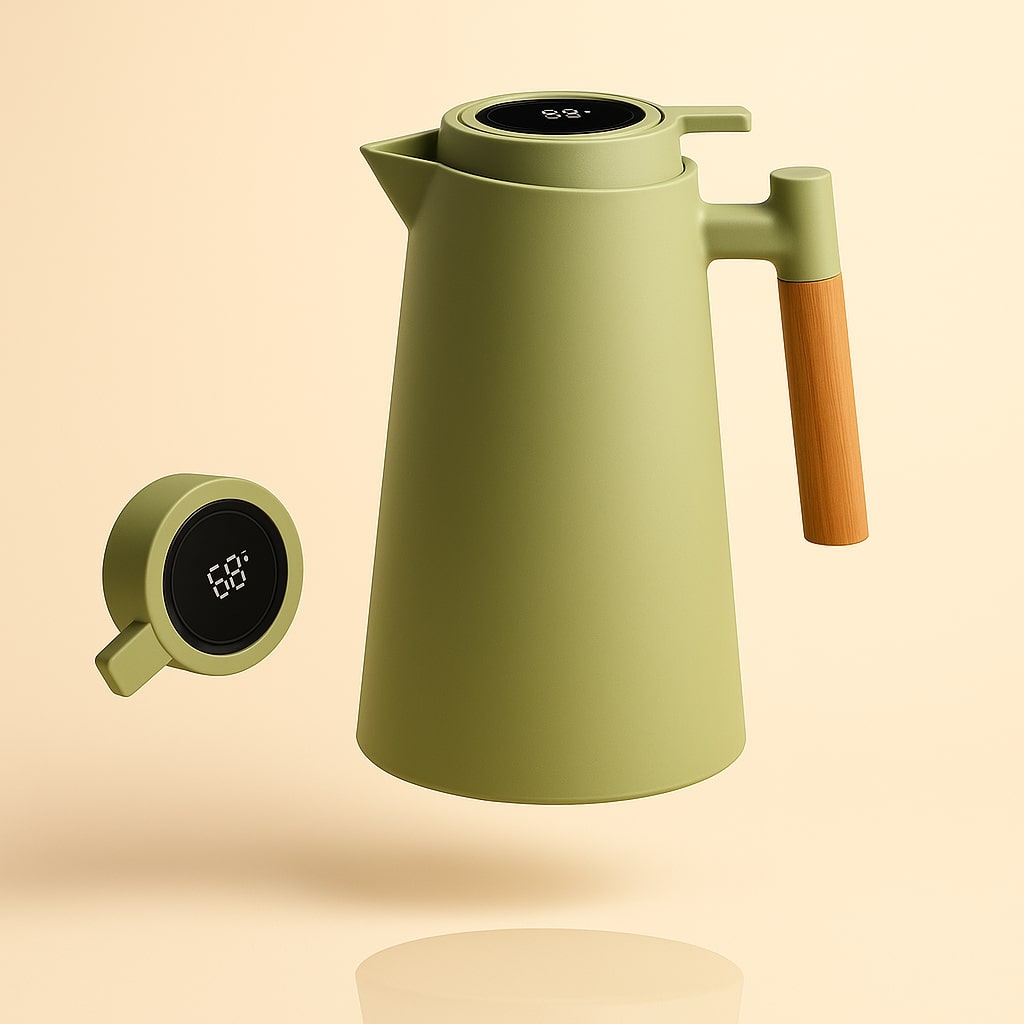 Digital Temperature Display Vacuum-Insulated Carafe