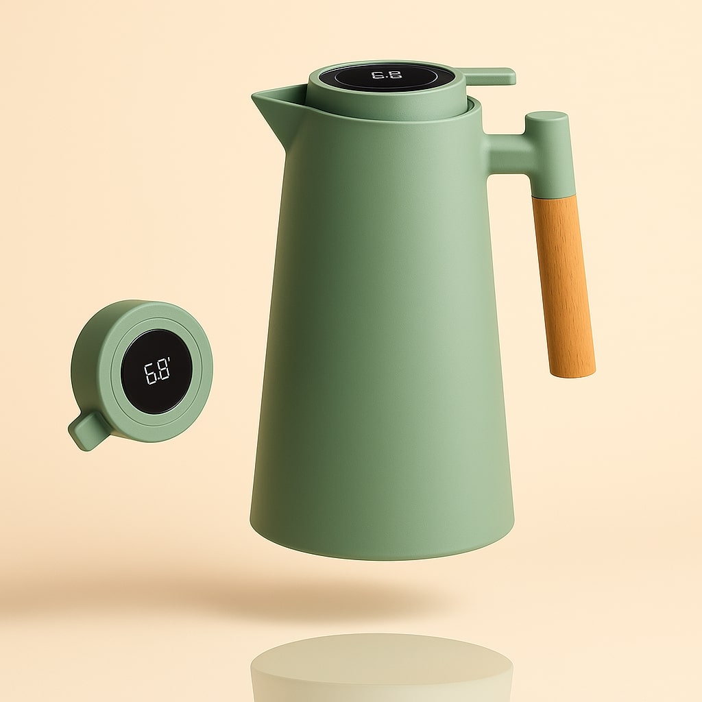 Digital Temperature Display Vacuum-Insulated Carafe