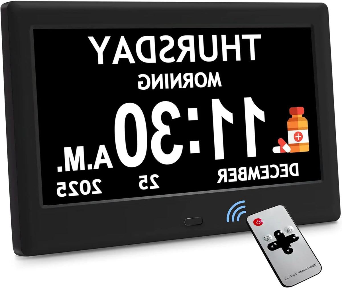 Digital Visual Clock Eight Activity Reminders & Oversized Text
