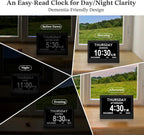Digital Visual Clock Eight Activity Reminders & Oversized Text