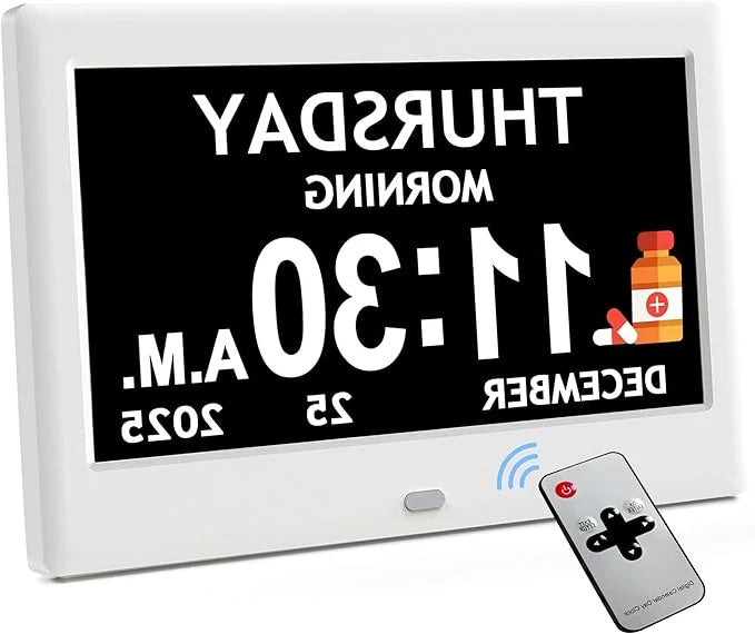Digital Visual Clock Eight Activity Reminders & Oversized Text
