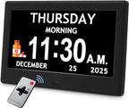 Digital Visual Clock Eight Activity Reminders & Oversized Text
