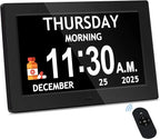 Digital Visual Clock Eight Activity Reminders & Oversized Text