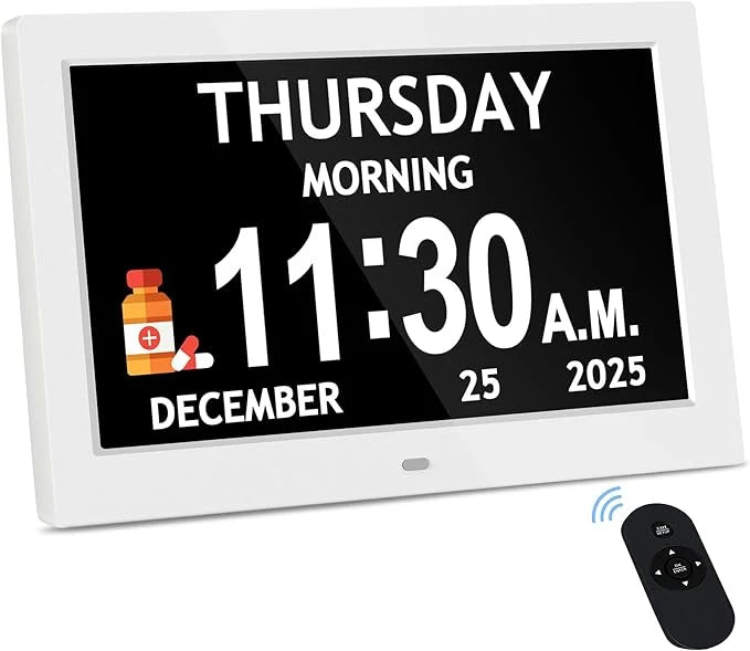Digital Visual Clock Eight Activity Reminders & Oversized Text