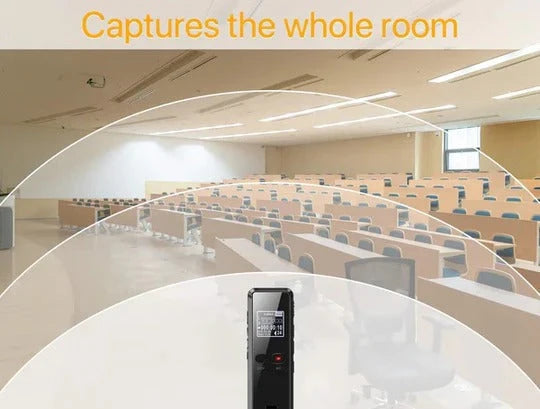 Digital Voice Recorder Voice-Activated 16GB 35-Hour Battery