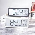 Digital Wall Clock LED 3-In-1 Time Temperature Humidity