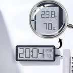 Digital Wall Clock LED 3-In-1 Time Temperature Humidity
