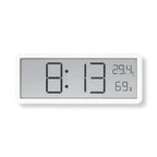 Digital Wall Clock LED 3-In-1 Time Temperature Humidity