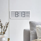 Digital Wall Clock Large LED Display Temperature & Humidity