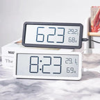 Digital Wall Clock Large LED Display Temperature & Humidity
