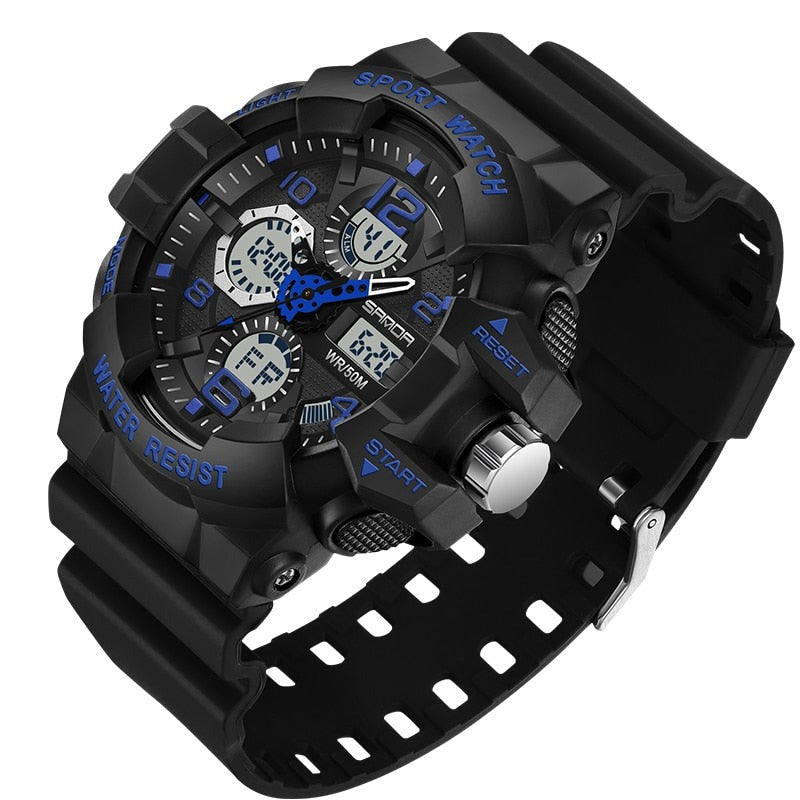 Digital Watch Large Dial 50M Water-Resistant