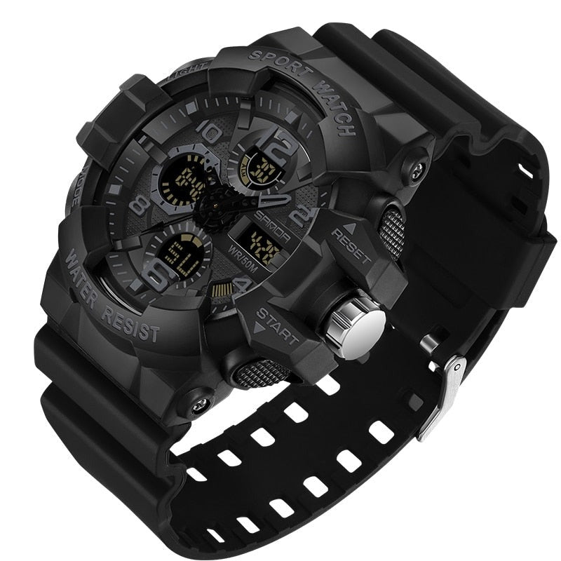 Digital Watch Large Dial 50M Water-Resistant