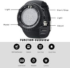 Digital Watch Waterproof Shock-Resistant LED Backlight
