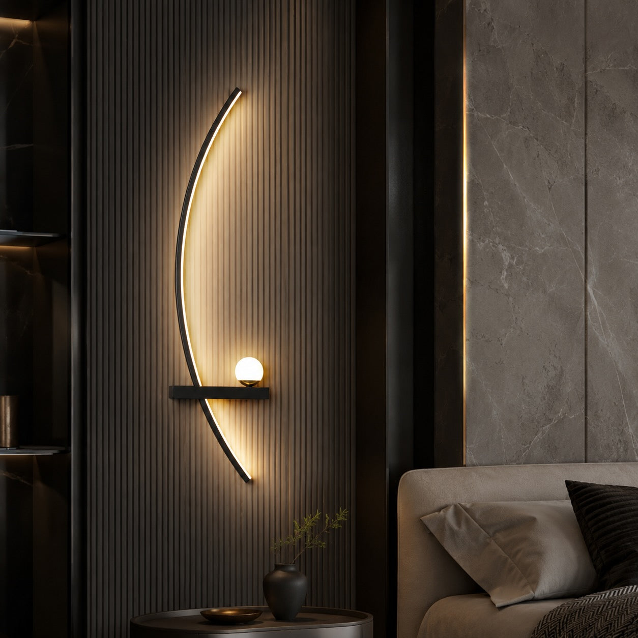 Dimmable 3-Color LED Wall Sconce