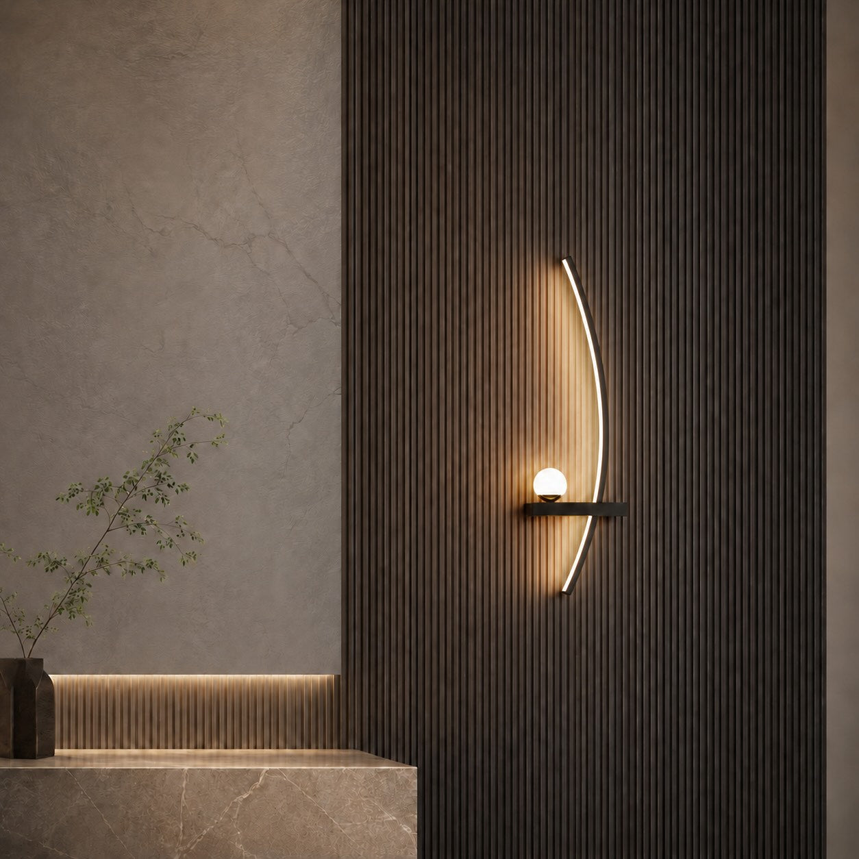 Dimmable 3-Color LED Wall Sconce