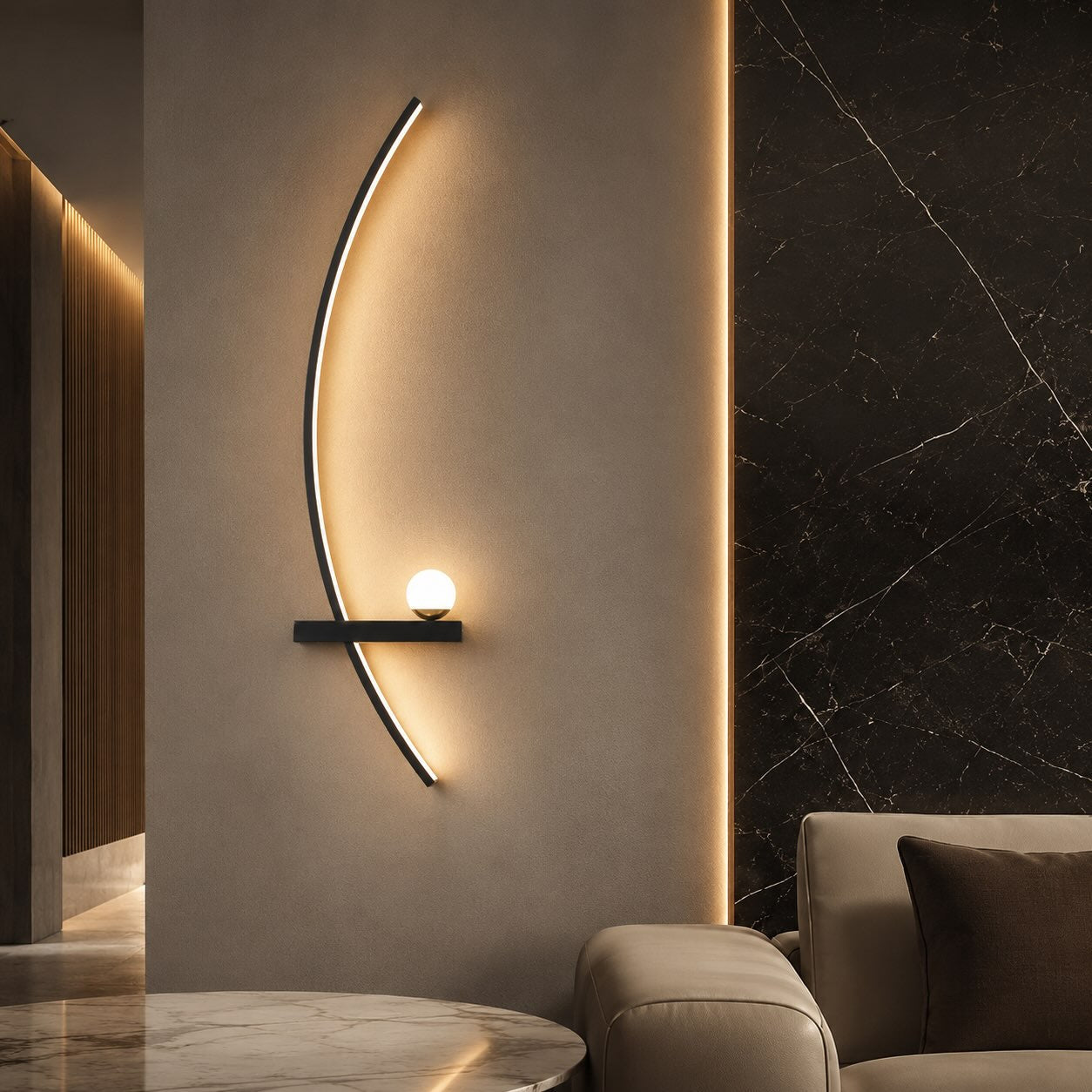 Dimmable 3-Color LED Wall Sconce