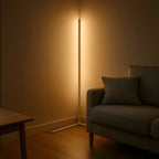 Dimmable Adjustable Warmth Remote-Controlled LED Corner Floor Lamp