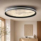 Dimmable Color-Adjustable LED Moon Ceiling Light (Remote)