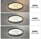 Dimmable Color-Adjustable LED Moon Ceiling Light (Remote)