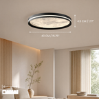 Dimmable Color-Adjustable LED Moon Ceiling Light (Remote)