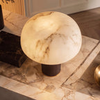 Dimmable Faux Alabaster Table Lamp