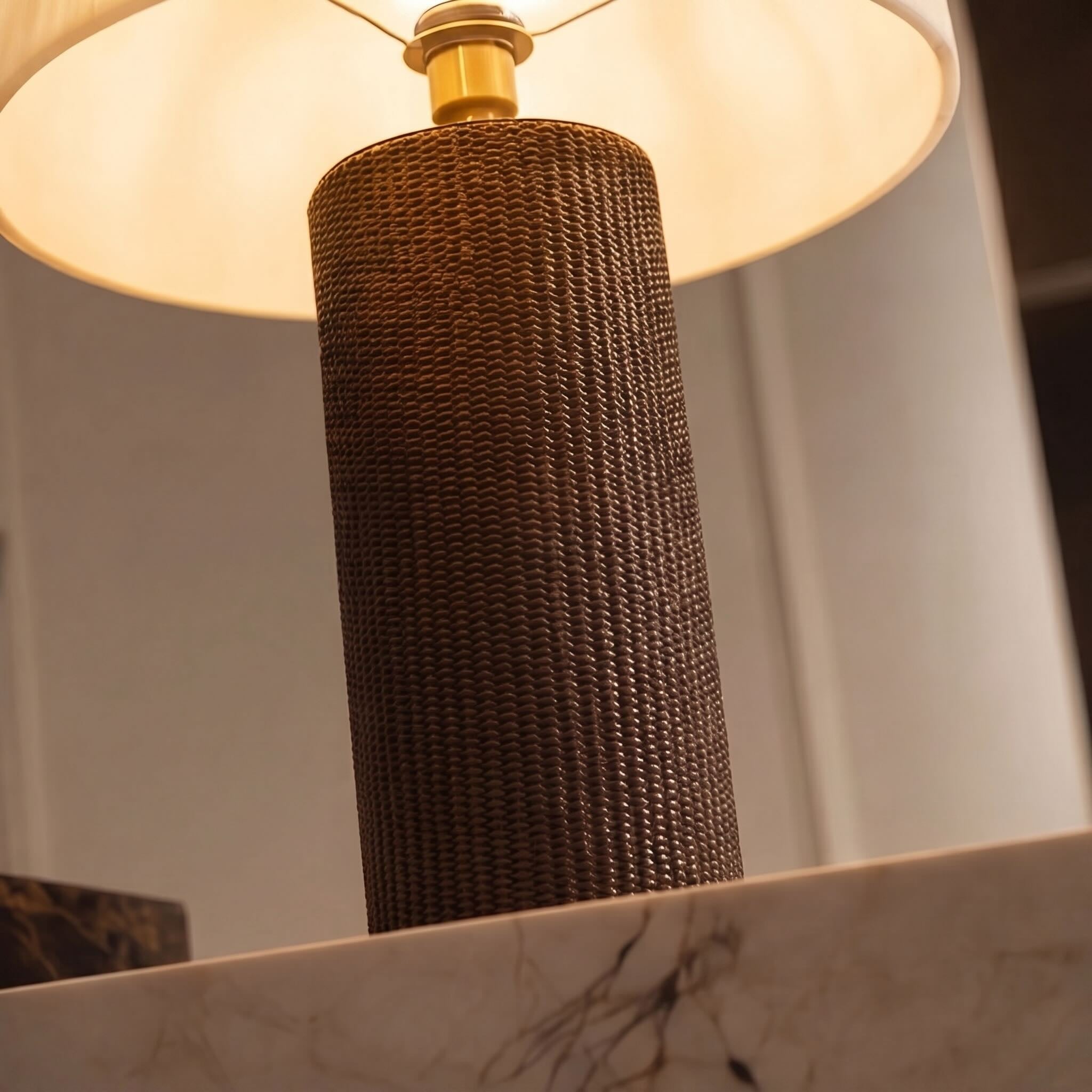 Dimmable Faux Alabaster Table Lamp