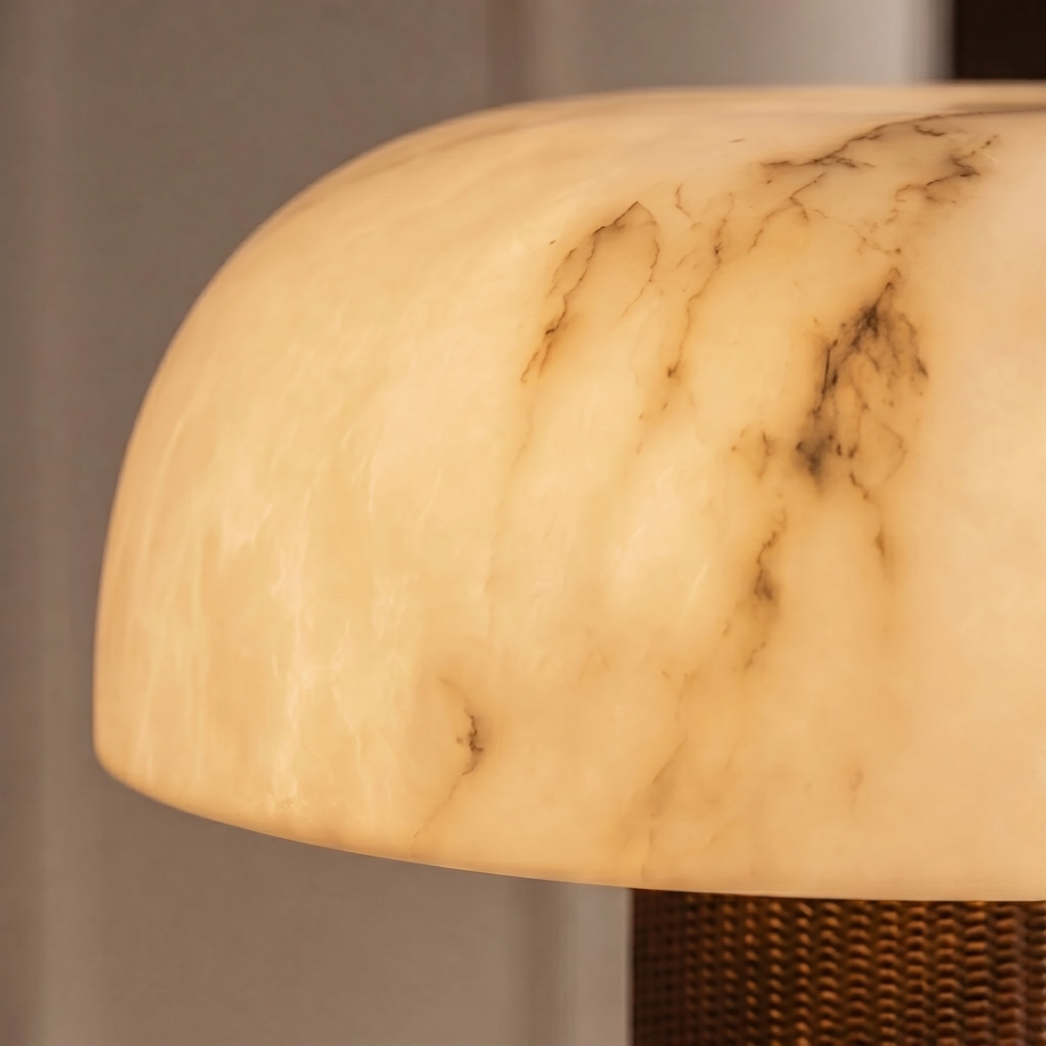 Dimmable Faux Alabaster Table Lamp