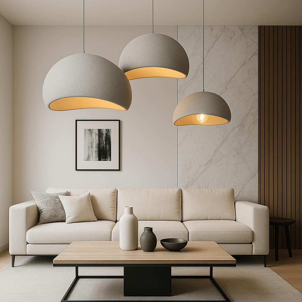 Dimmable Glass & Metal Pendant Light (Adjustable Cable)