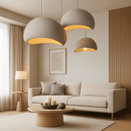 Dimmable Glass & Metal Pendant Light (Adjustable Cable)