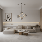 Dimmable Glass & Metal Pendant Light (Adjustable Cable)