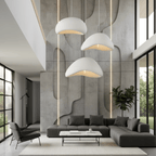 Dimmable Glass & Metal Pendant Light (Adjustable Cable)