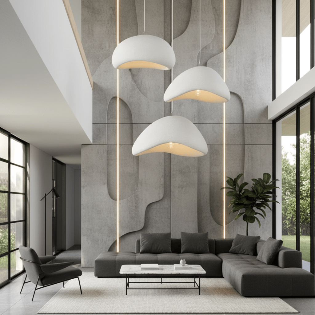Dimmable Glass & Metal Pendant Light (Adjustable Cable)