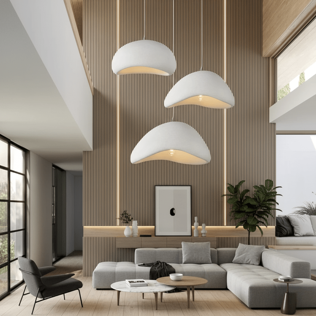 Dimmable Glass & Metal Pendant Light (Adjustable Cable)