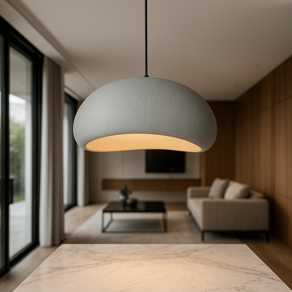 Dimmable Glass & Metal Pendant Light (Adjustable Cable)