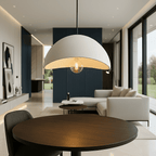 Dimmable Glass & Metal Pendant Light (Adjustable Cable)