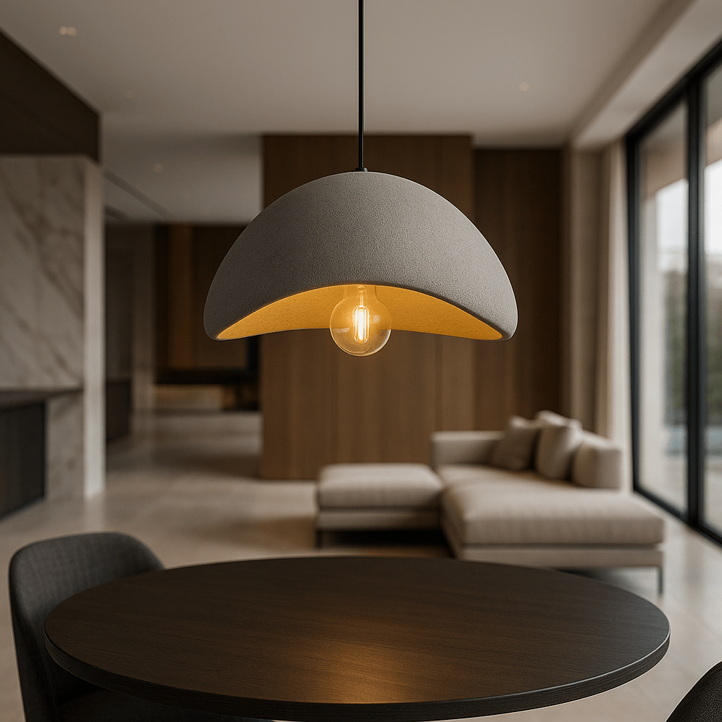 Dimmable Glass & Metal Pendant Light (Adjustable Cable)