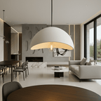 Dimmable Glass & Metal Pendant Light (Adjustable Cable)