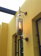Dimmable Honeycomb Glass & Brass Wall Sconce