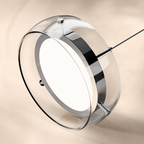 Dimmable Integrated LED Glass Drum Pendant Light (Remote Control)