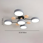 Dimmable Integrated LED Semi-Flush Ceiling Light