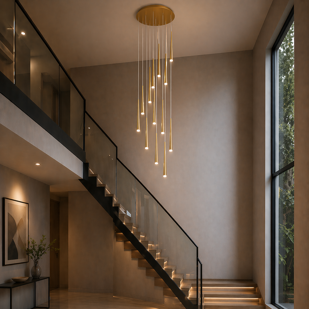 Dimmable LED Adjustable Nordic Chandelier (Remote & App Control)
