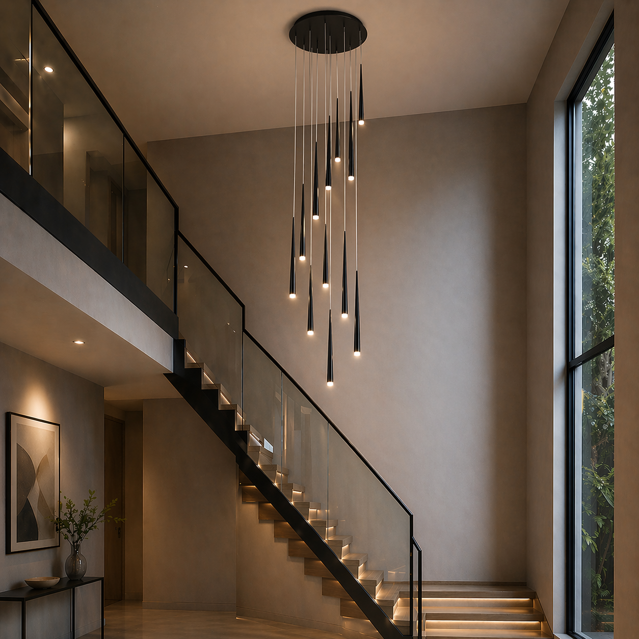 Dimmable LED Adjustable Nordic Chandelier (Remote & App Control)