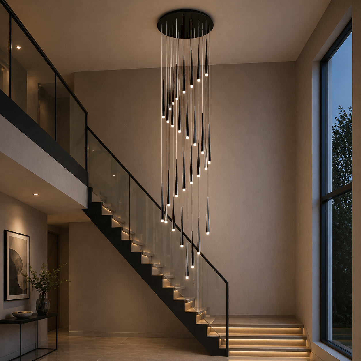 Dimmable LED Adjustable Nordic Chandelier (Remote & App Control)