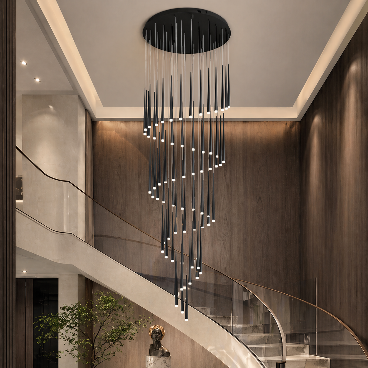Dimmable LED Adjustable Nordic Chandelier (Remote & App Control)