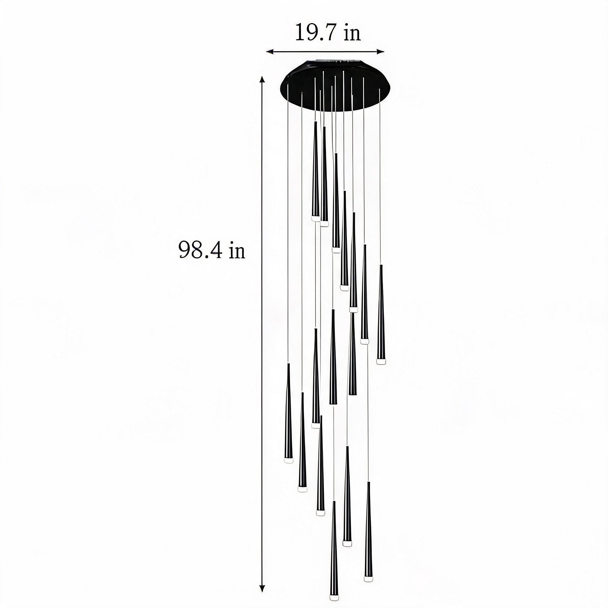 Dimmable LED Adjustable Nordic Chandelier (Remote & App Control)