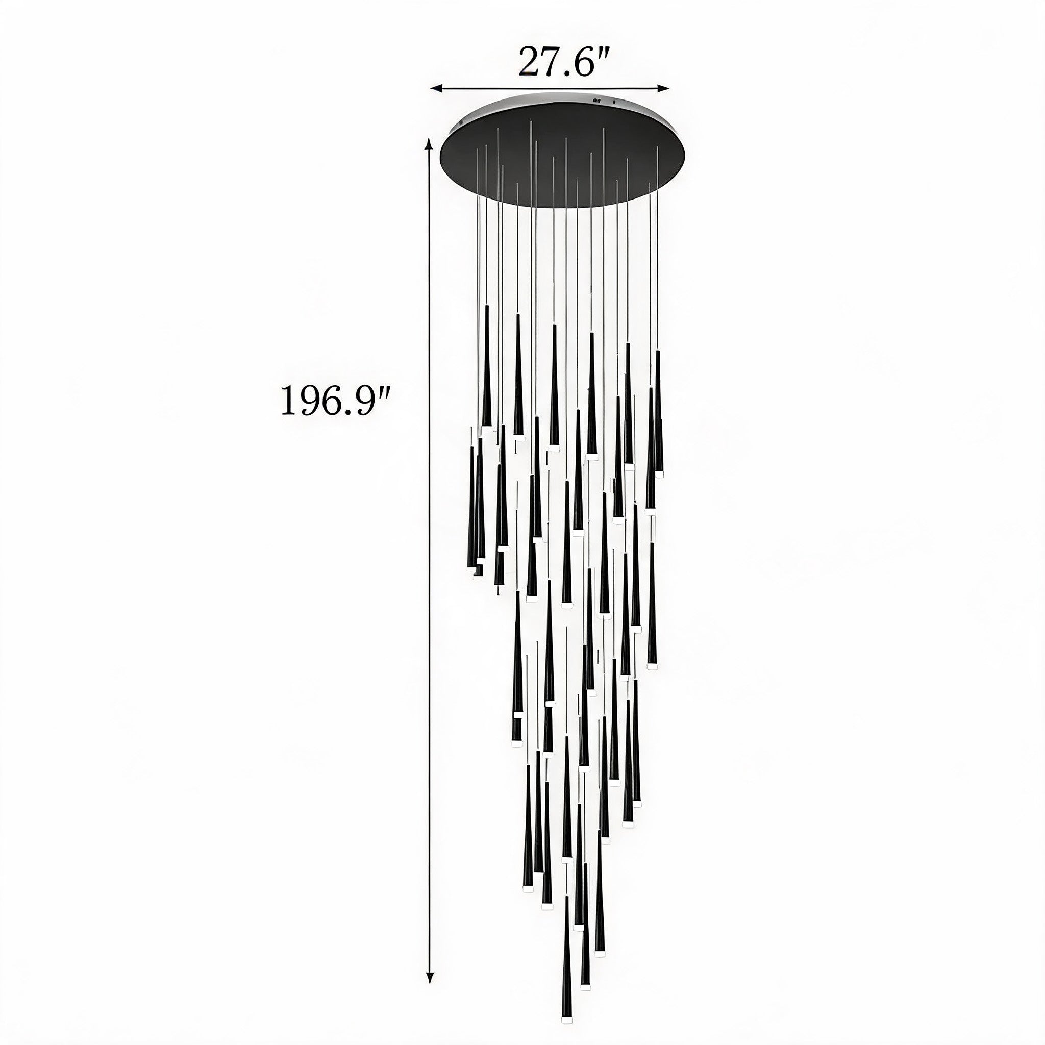 Dimmable LED Adjustable Nordic Chandelier (Remote & App Control)