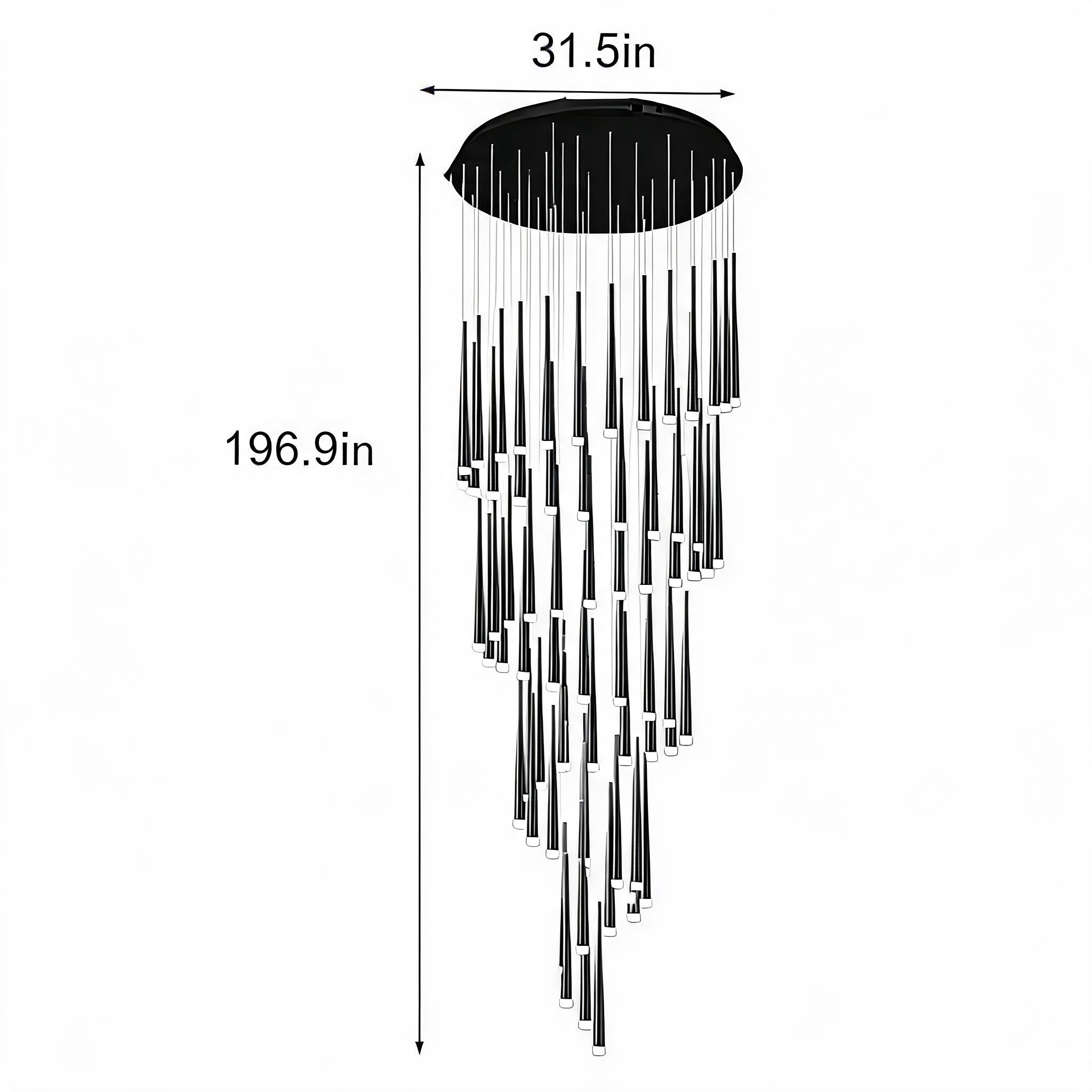 Dimmable LED Adjustable Nordic Chandelier (Remote & App Control)