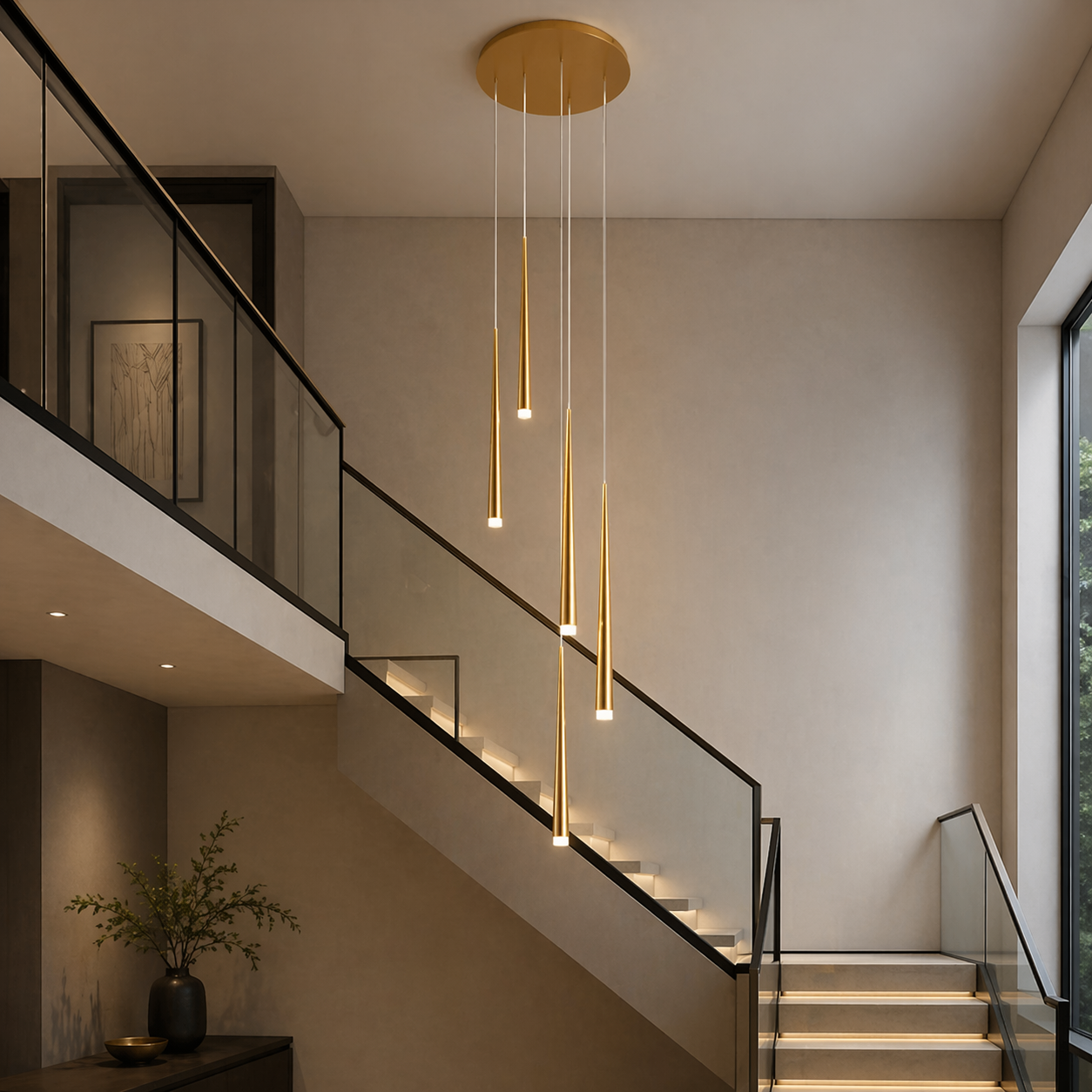 Dimmable LED Adjustable Nordic Chandelier (Remote & App Control)